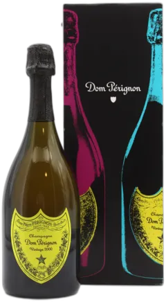 photo Champagne Dom Perignon Andy Warhol 2000 Jaune