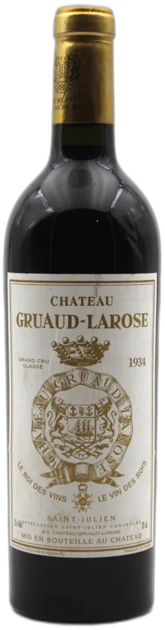 photo Château Gruaud Larose 1934 Rouge Saint-Julien