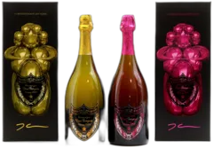 photo Collection Dom Perignon Édition Jeff Koons Brut 2004 et Rosé 2003