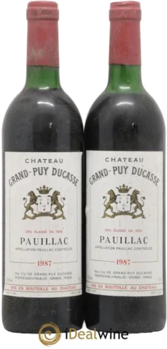 photo Château Grand Puy Ducasse 5ème Grand Cru Classé 1987