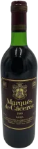 photo du vin Marqués de Cáceres Crianza 1989