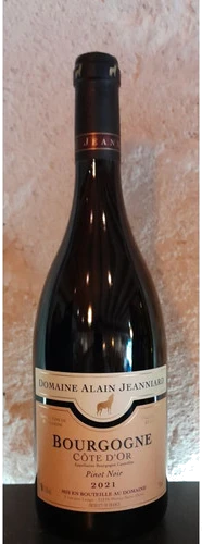 photo Bourgogne Pinot Noir Cote d’or 2021 Alain Jeanniard