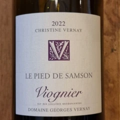 photo Bio Igp Collines-Rhodaniennes 2022 Blanc Viognier le Pied de Samson Georges Vernay 14 5°