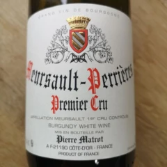 photo Meursault 1er Cru 2020 Blanc Perrières Matrot 13 5°