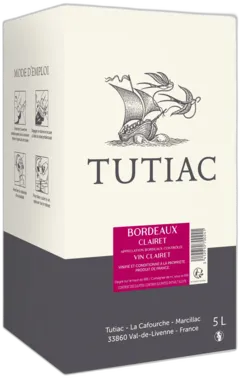 illustration du vin Tutiac Generique, Aoc Bordeaux Clairet, Bib