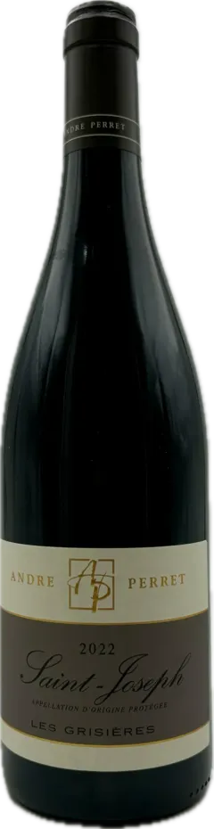 vue du vin André Perret les Grisières 2022 Vin Rouge, Vallée du Rhône