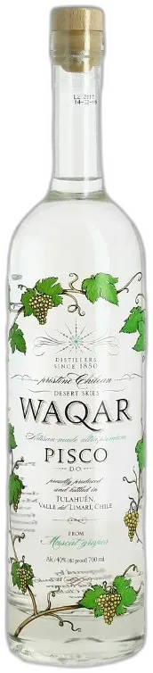 photo du vin Waqar Pisco Eau de Vie de Vin Chilien