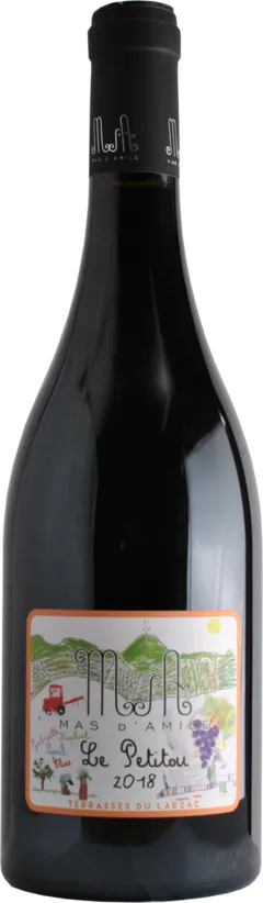illustration du vin le Petitou Mas d'Amile Terrasse du Larzac Aop Amélie d'Hurlaborde Vigneronne