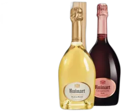 photo Duo Champagne Ruinart Blanc de Blancs et Rosé