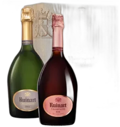 photo Duo Champagne r de Ruinart Brut et Rosé