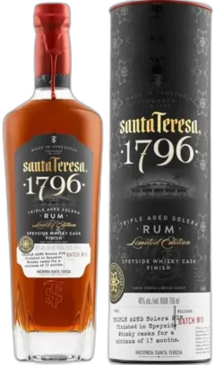 illustration du vin Rhum Santa Teresa 1796 Speyside Whisky Cask Venezuela