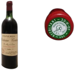 vue du vin Château Certan de May 1982