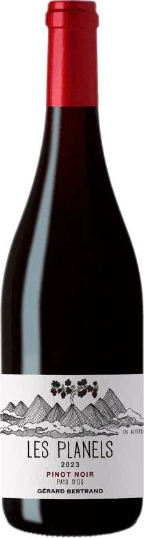 photo du vin les Planels "Pinot Noir" Gérard Bertrand, 2023 I.G.p Pays d’oc, Vin Rouge