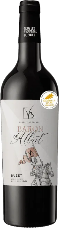 photo Baron d’Albret, 2019 a O.p Buzet, Vin Rouge