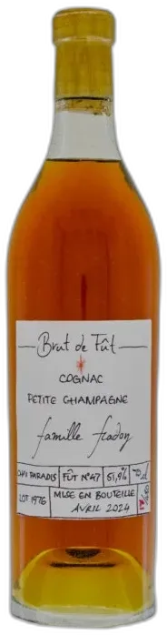 photo du vin Fradon Brut de Fût Lot 1976 Petite Champagne