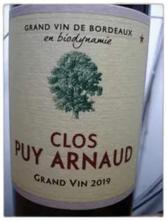 photo Clos Puy Arnaud Grand Vin 2019