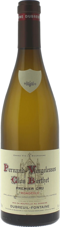 photo Pernand Vergelesses 1er Cru Clos Berthet 2022 Domaine Dubreuil-Fontaine, Bourgogne Blanc