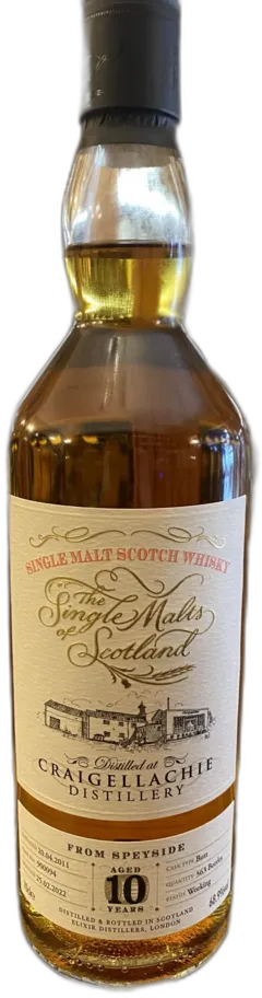 photo Craigellachie 10 Ans 2011 Elixir 68 9 Single Malt Whisky, Ecosse Speyside