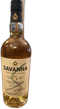 photo Savanna 5 Ans d’Âge Rhum Traditionnel Vieux de la Réunion