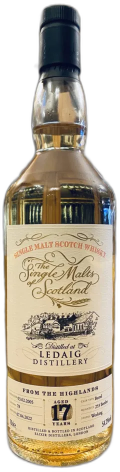 illustration du vin Ledaig 17 Ans Elixir 54 2 Single Malt Whisky, Ecosse Highlands-Mull