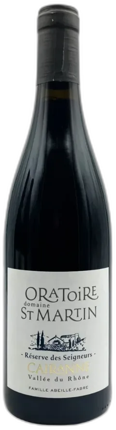 photo Cairanne Rouge Réserve des Seigneurs Domaine Oratoire Saint-Martin
