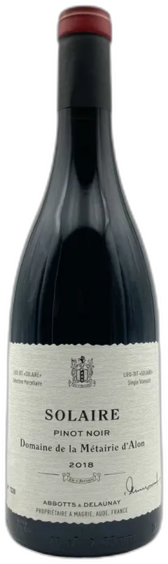 photo Pinot Noir Solaire 2018 Maison Abbotts & Delaunay