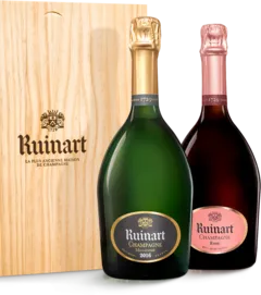 photo Duo r de Ruinart 2016 et Ruinart Rosé