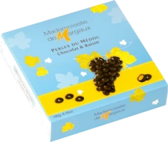 photo Mademoiselle de Margaux Perles du Médoc Chocolat et Raisins, 180 gr