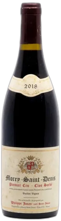 image du vin Jouan Morey Saint Denis 1er Cru Clos des Sorbes 2018