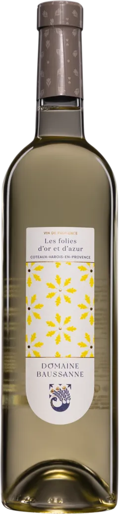 illustration du vin Domaine de Baussanne Coteaux-Varois en Provence "les Folies d'or et d'Azur" Blanc 2022