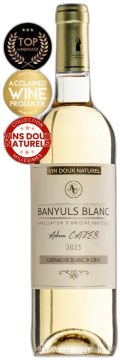photo du vin Cuvã©e Adrien Cazes, Banyuls Blanc 2023 Vin Doux Naturel