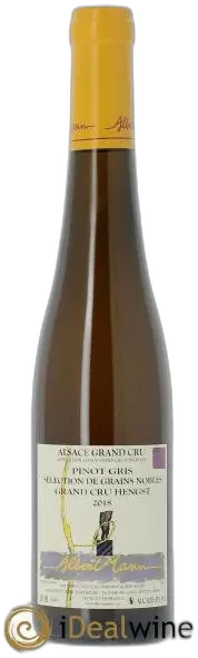 photo Alsace Pinot Gris Grand Cru Hengst Sélection de Grains Nobles Albert Mann 2018