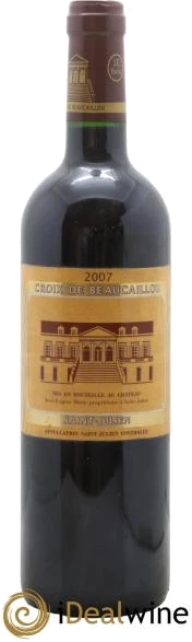 photo la Croix de Beaucaillou Second Vin Croix de Beau Cailloux 2007