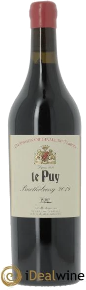 photo le Puy Cuvée Barthélemy 2019