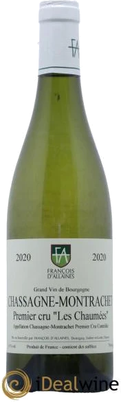 photo Chassagne-Montrachet 1er Cru les Chaumées François D&Apos;Allaines 2020