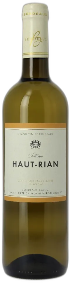 aperçu du vin Château Haut Rian les Acacias Bordeaux Blanc Sélection Parcellaire 2022
