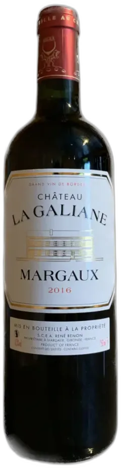 illustration du vin Château la Galiane 2016 Aoc Margaux