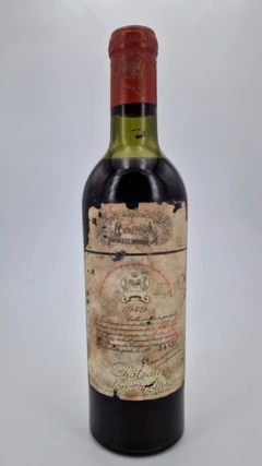 photo Château Mouton Rothschild 1949 Bouteille) Pauillac 1er Grand Cru Classé