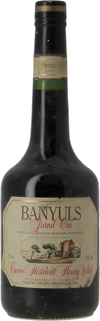 photo Banyuls Grand Cru Cuvee Henry Vidal