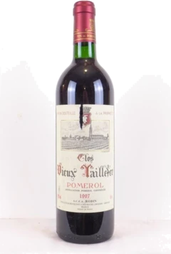 photo 1997 Pomerol Clos Vieux Taillefer Étiquette Abîmée) Rouge Bordeaux