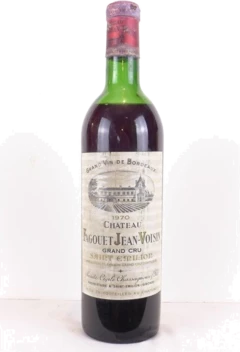 photo 1970 Saint-Émilion Château Fagouet Jean-Voisin Grand Cru b1 Rouge Bordeaux