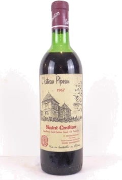 photo 1967 Saint-Émilion Château Pipeau Grand Cru b1 Rouge Bordeaux