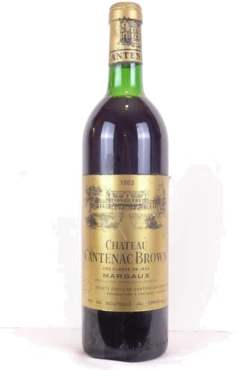 photo 1982 Margaux Château Cantenac Brown Grand Cru Classé Rouge Bordeaux