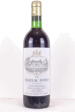 photo 1983 Saint-Estèphe Château Pomys Cru Bourgeois Rouge Bordeaux