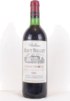 photo 1985 Canon-Fronsac Château Haut Ballet Rouge Bordeaux