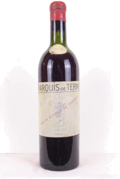 photo 1958 Margaux Château Marquis de Terme Grand Cru Classé Rouge Bordeaux