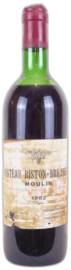 photo 1982 Moulis Château Biston-Brillette Cru Bourgeois Rouge Bordeaux