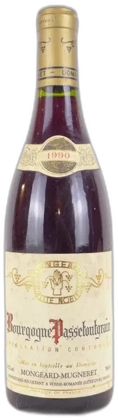 photo 1990 Passetoutgrain Mongeard-Mugneret Rouge Bourgogne