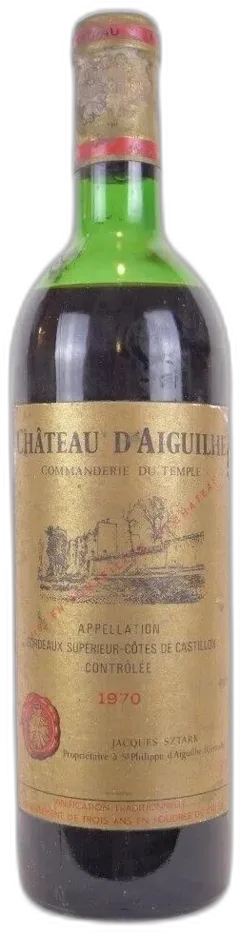 photo 1970 Côtes de Castillon Château d’Aiguilhe Rouge Bordeaux