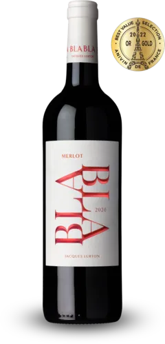 vue du vin Bla Bla Merlot Vin de France 2020 x 8 00